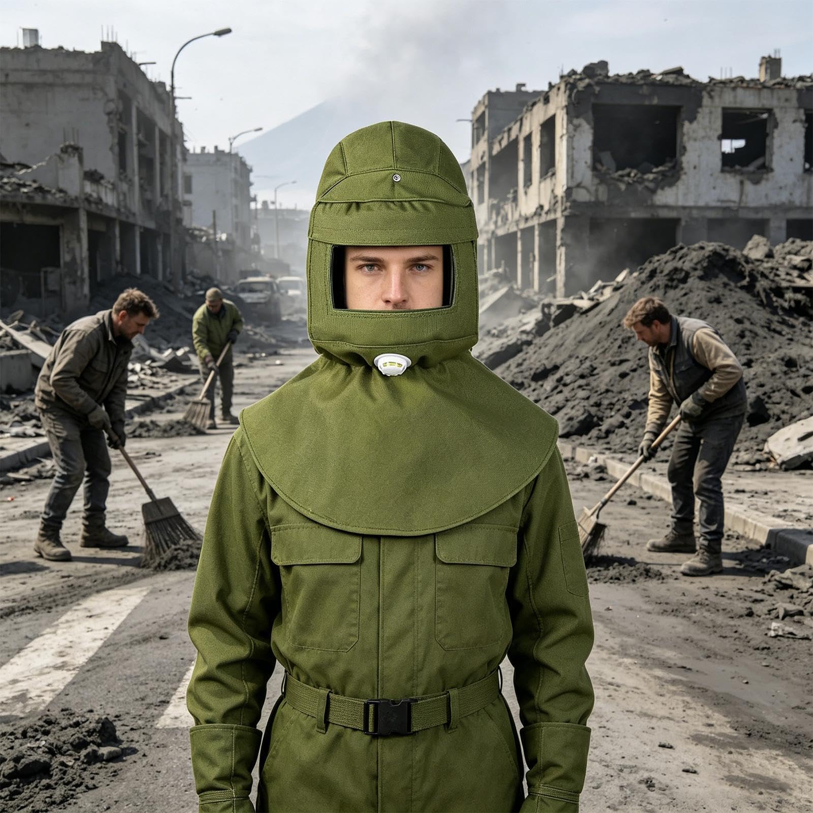 Visiera antiappannamento, protezione respiratoria anti-appannamento con piacevole comfort di respirazione, maschera di protezione integrale, per sopravvivenza e salvataggio, avventure