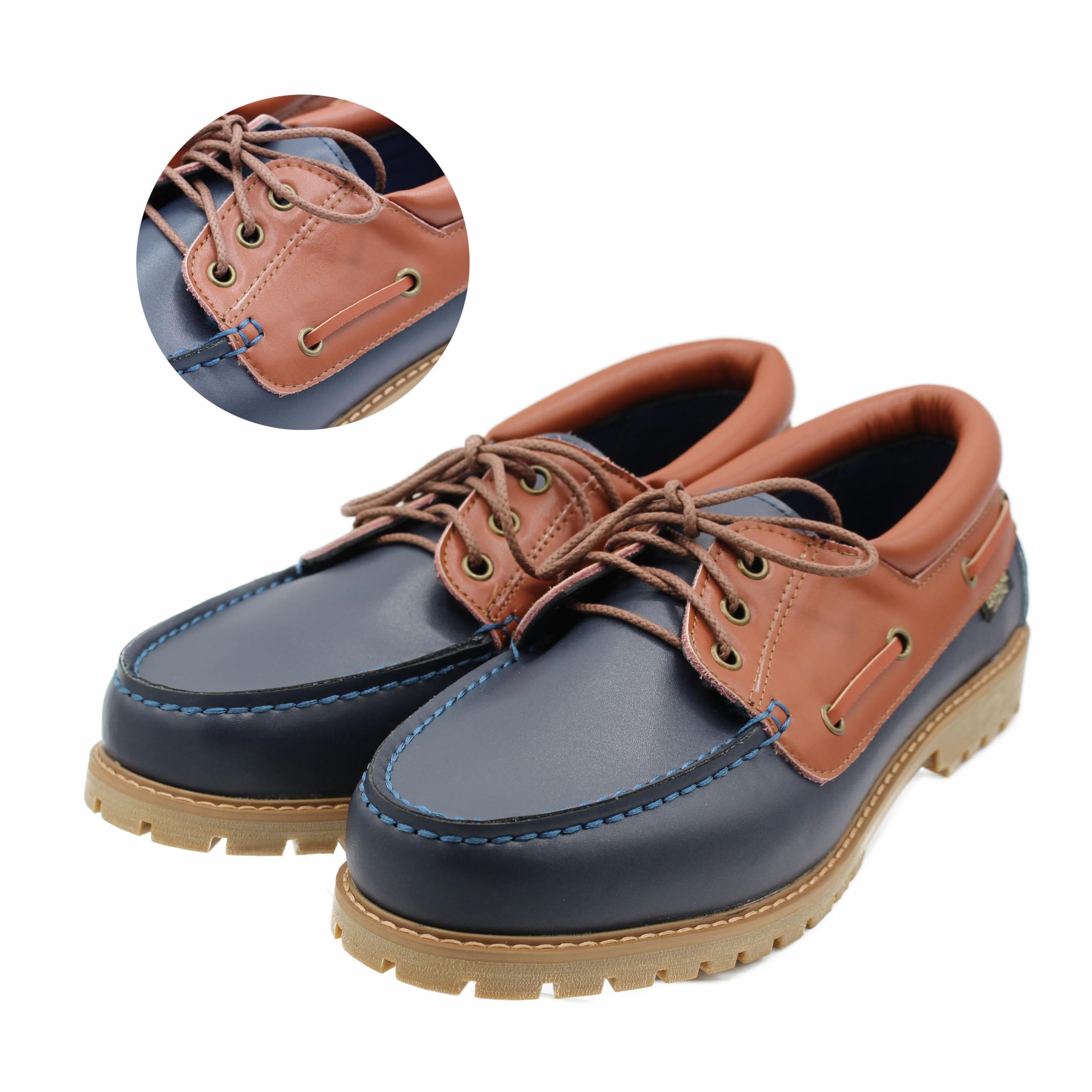 Zerimar Segelschuhe Herren | Mokassin Herren Leder | Halbschuhe Herren Leder | Bootschuhe Herren