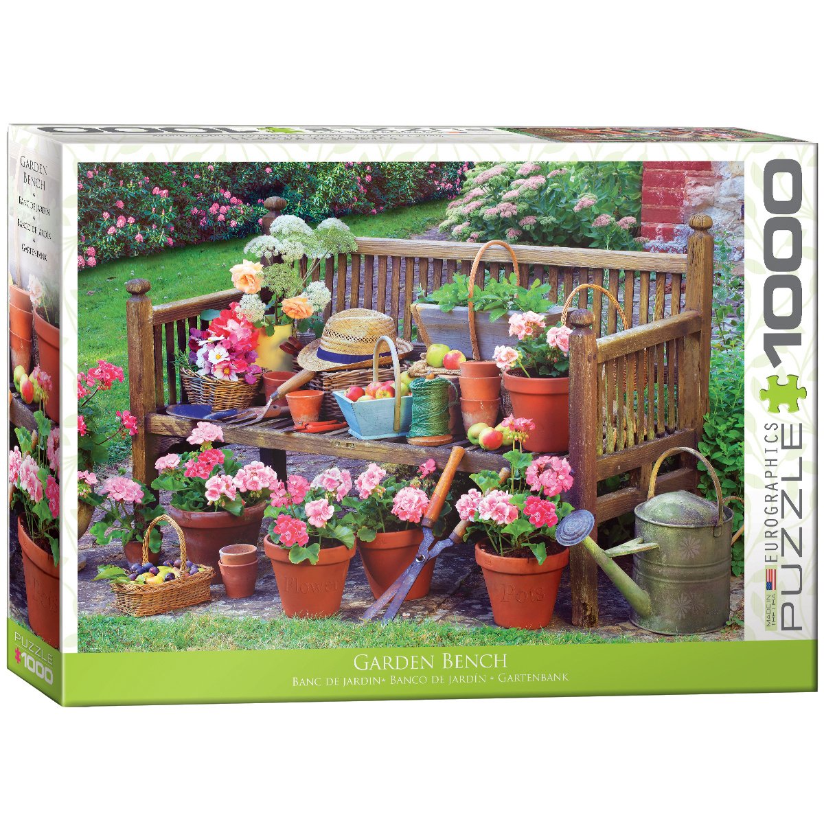 EuroGraphics Garden Bench 1000-Piece Puzzle Jigsaw (1000 Piece)