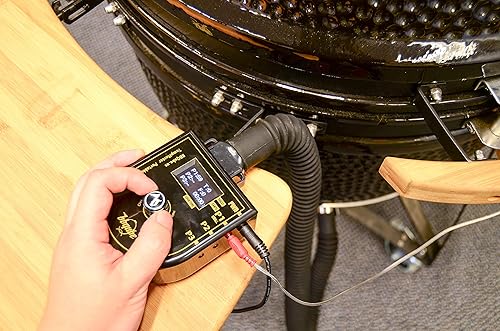 Miniatura 4 de TempMaster - Ventilador inalámbrico de control de temperatura para parrillas Weber, adaptador de ventilación de acero inoxidable gratuito, para