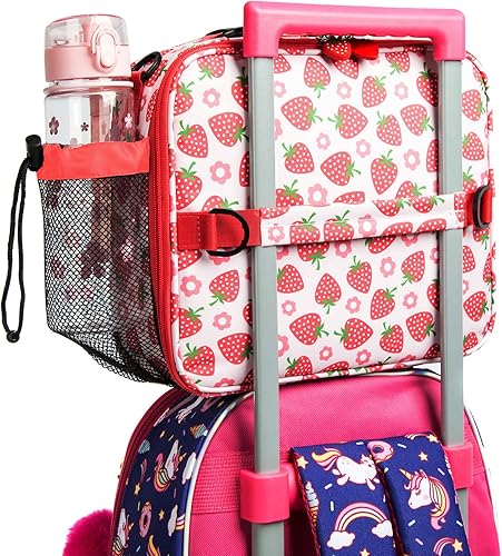 Miniatura 7 de Loncheras aisladas para niñas para almacenamiento de alimentos calientes o fríos, para picnic, cocineros, escuela, viajes, reutilizable, bolsa de