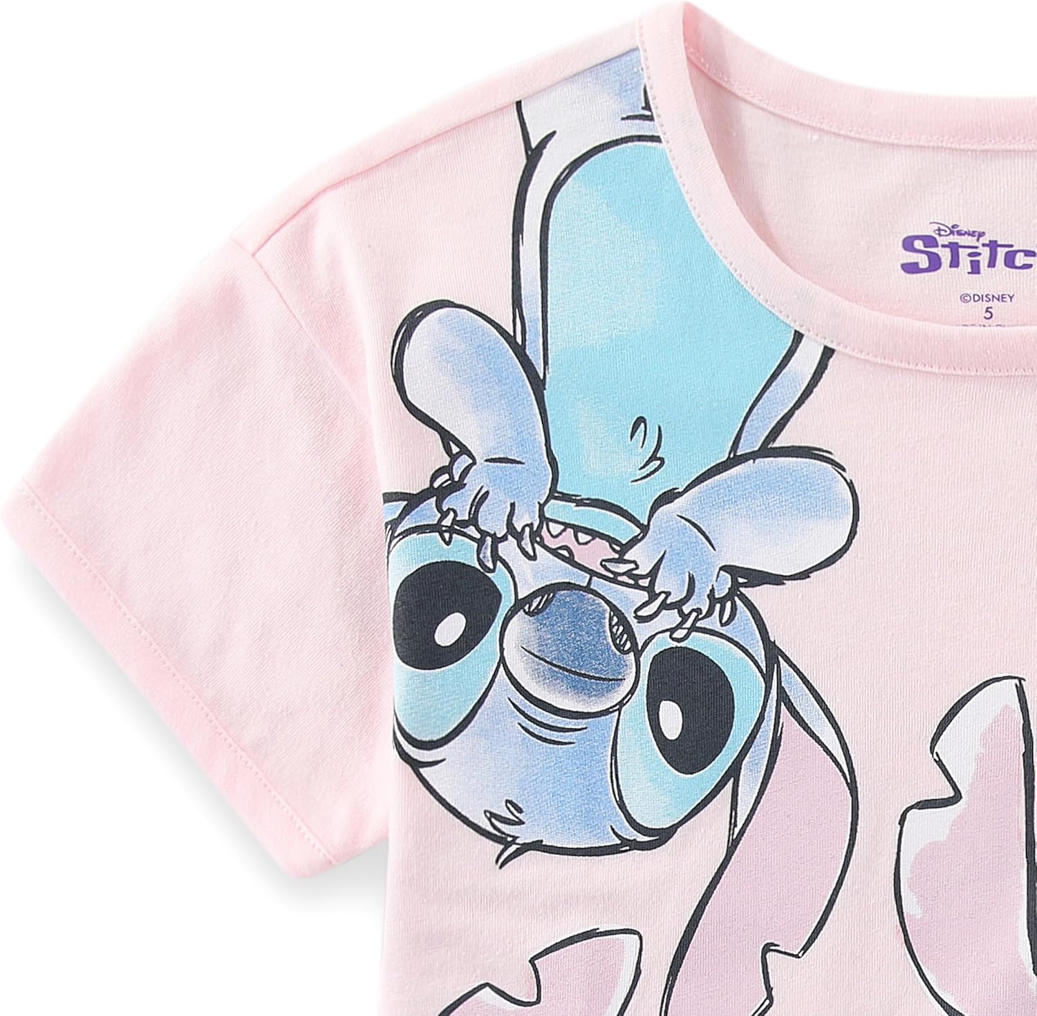 Disney Lilo & Stitch Girls Short Sleeve T-Shirt and Shorts Set for Little and Big Kids - Image 3