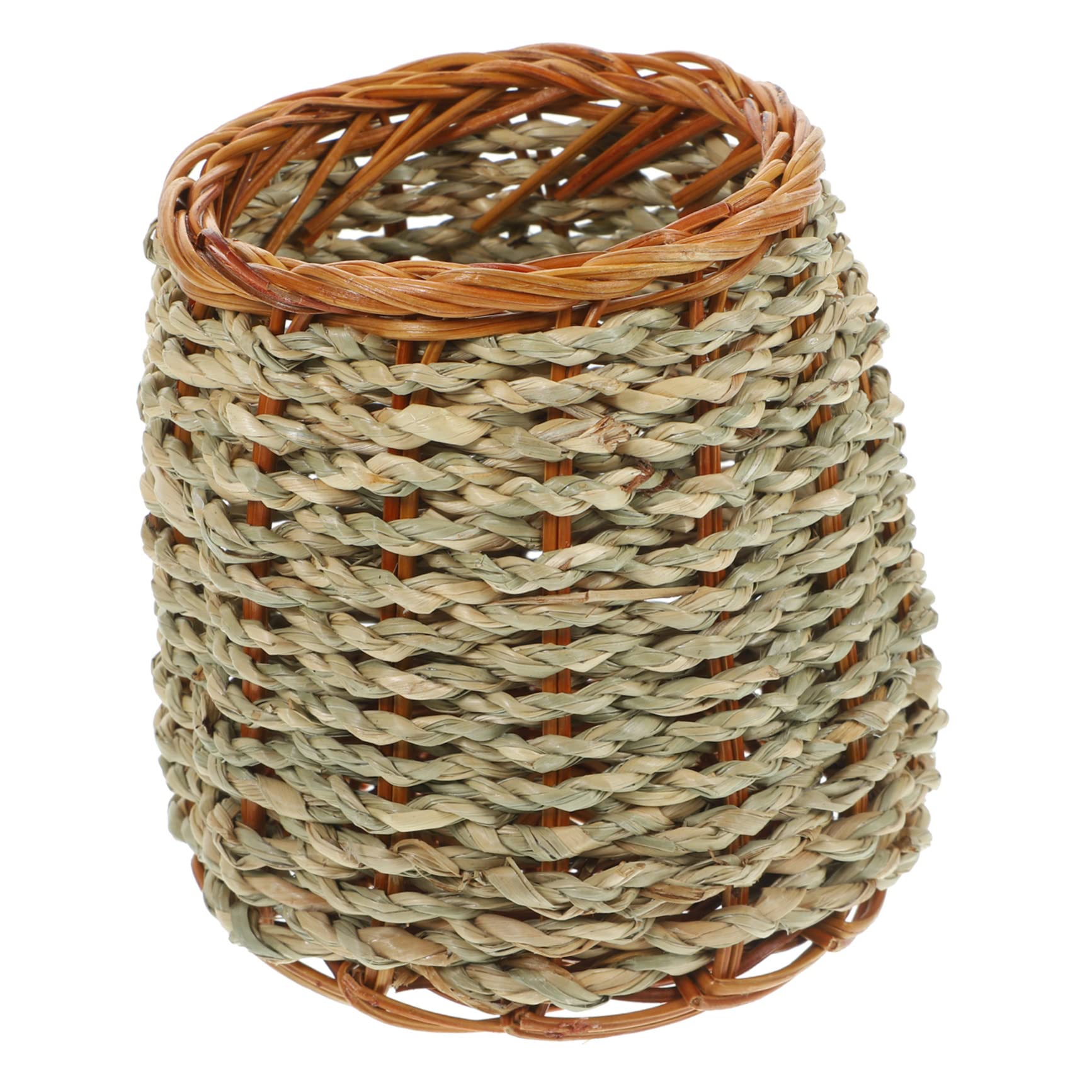 SHINEOFI 3piezas Organizador De Escritorio Woven Pen Holder De Natural Portalápices De y Decoración Para Almacenamiento De Utensilios De Papelería