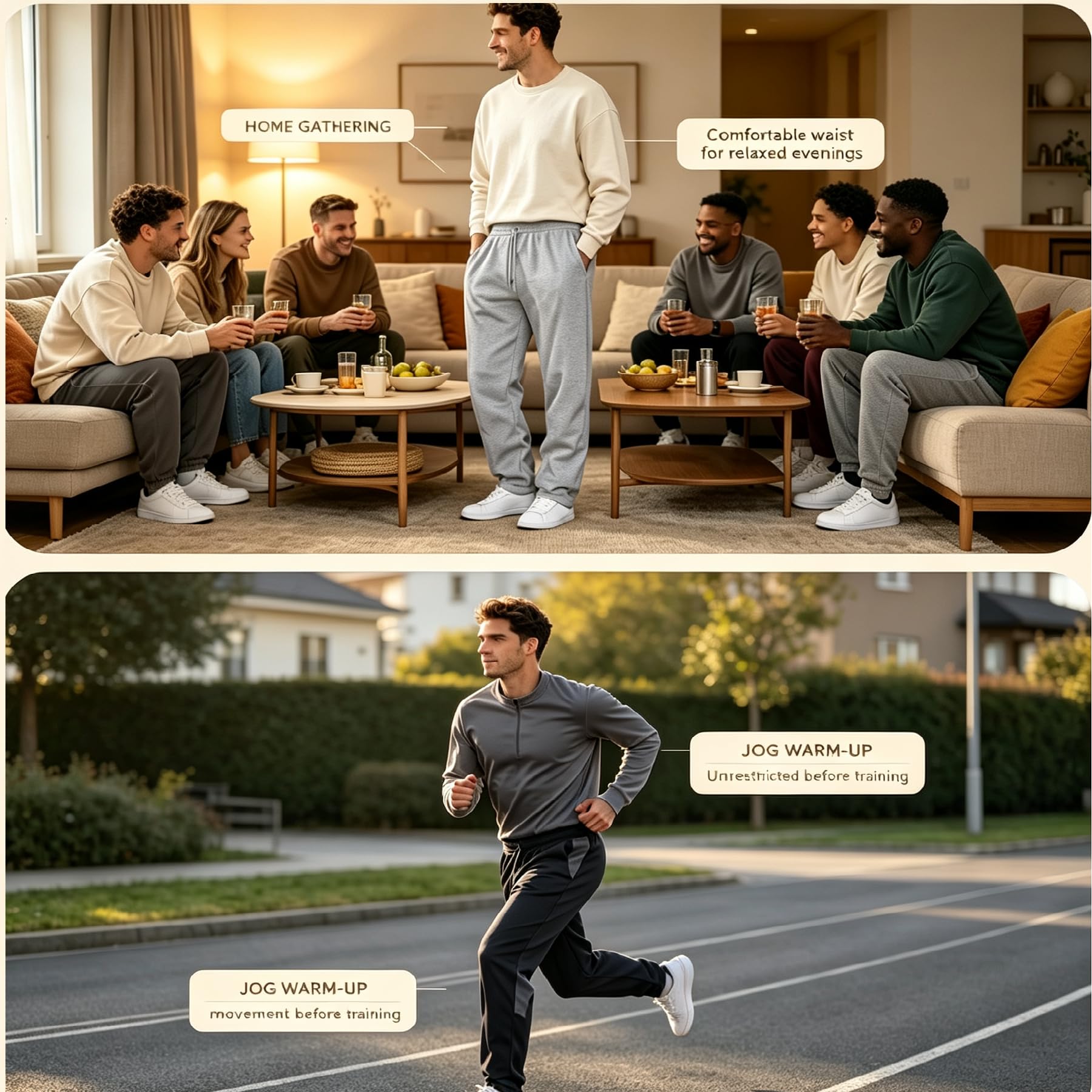 3Er Pack Jogginghose Herren Baggy Sweathose Mit Gummizug Traininghose