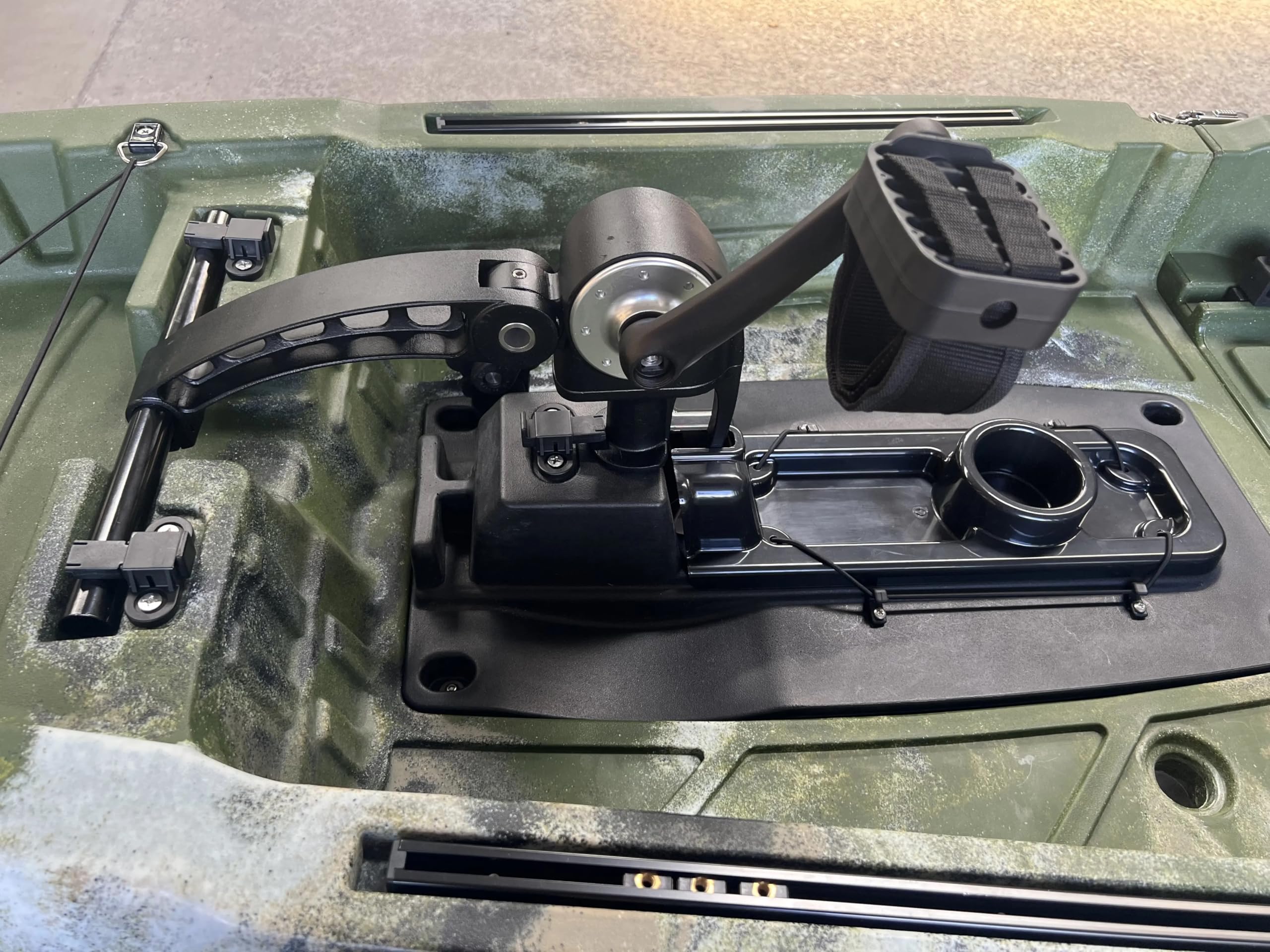 Modulares Angelkajak von Kaitts Einerkajak - Der Kaitts Snapper Solo Angelkajak, Farbe:Grau