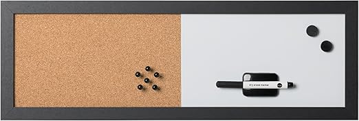 Pannello Organizer Bi-Office 60x40 Cm | Lavagna Cancellabile E Sughero | Viola Con Accessori - Foto 2