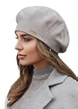 Braxton Beret - Warm Lined Wool Angora Knit Berets - French Paris Hat for Women