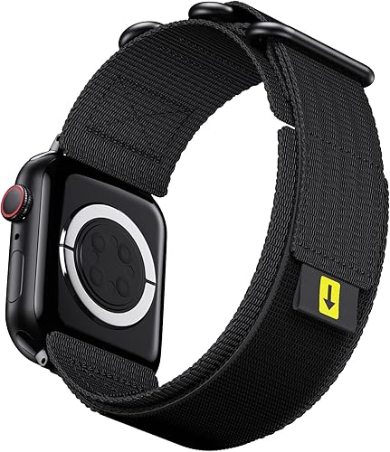 Correa compatible con Apple Watch de 1.496 pulgadas, 1.575 pulgadas, 1.614 pulgadas, correa deportiva ajustable de nailon tejida para iWatch Series