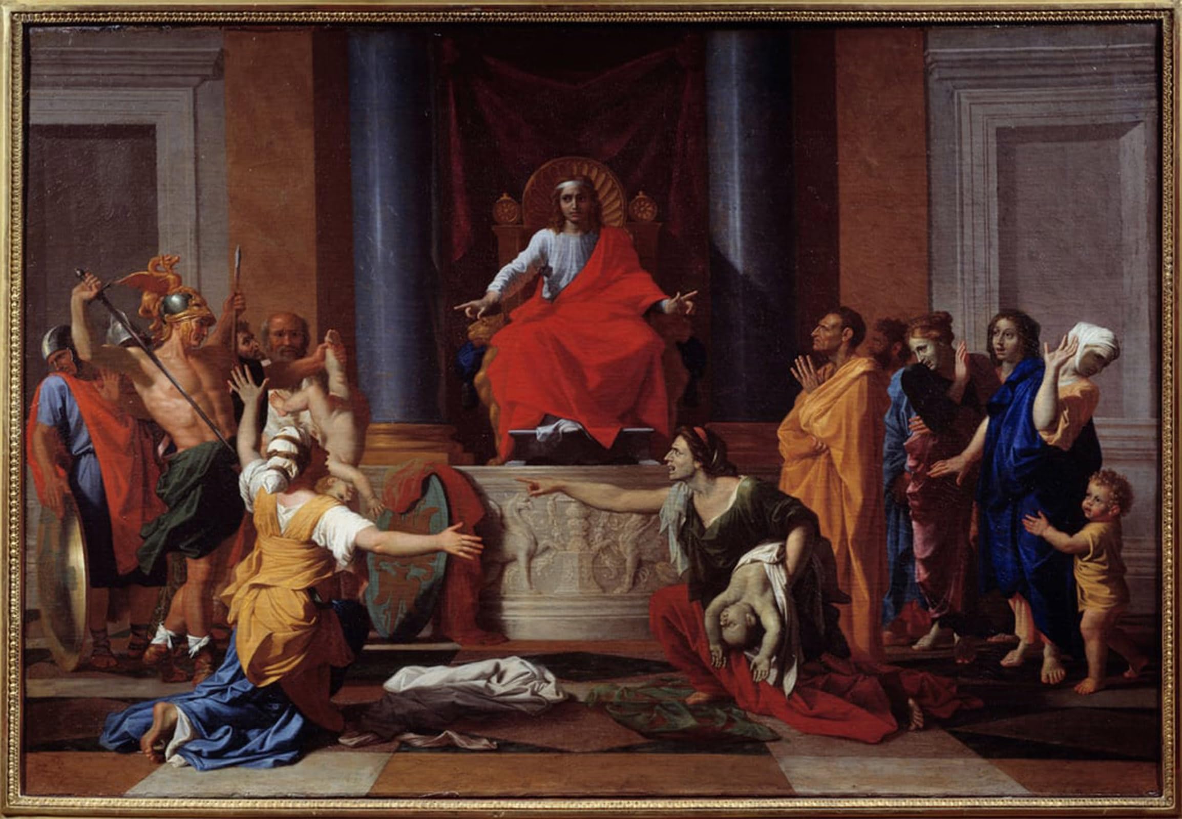 POSTERIIk Famous Print Pop Art Wall Art Graffiti Solomon by Nicolas Poussin Art Prints for Home Decor 60x90cm