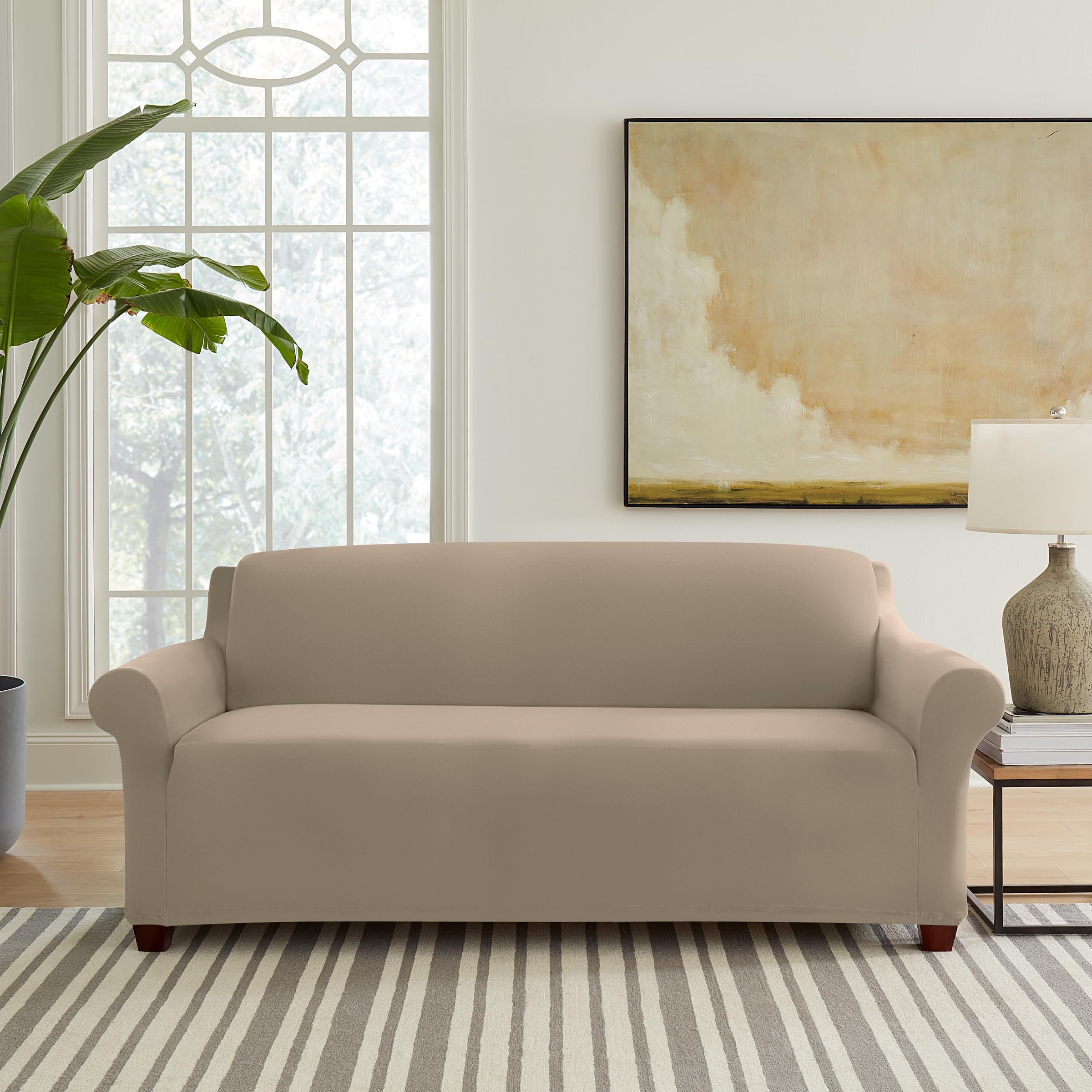 Sure Fit Gray Loveseat Slipcover Dining Chair Covers SureFit