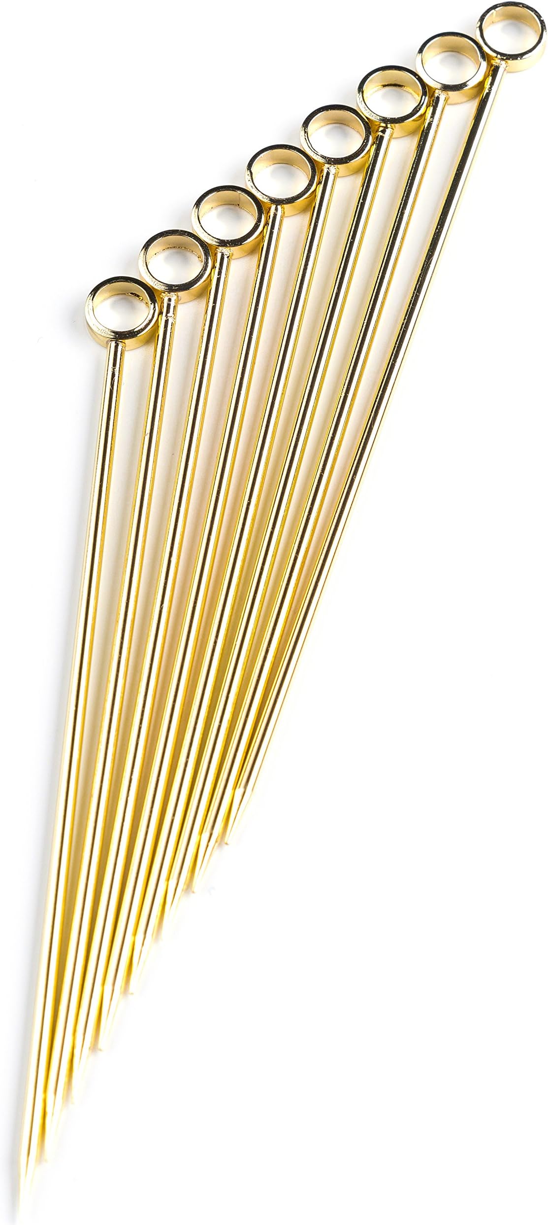 15 Pieces Stainless Steel Cocktail Picks Cylindrical Metal