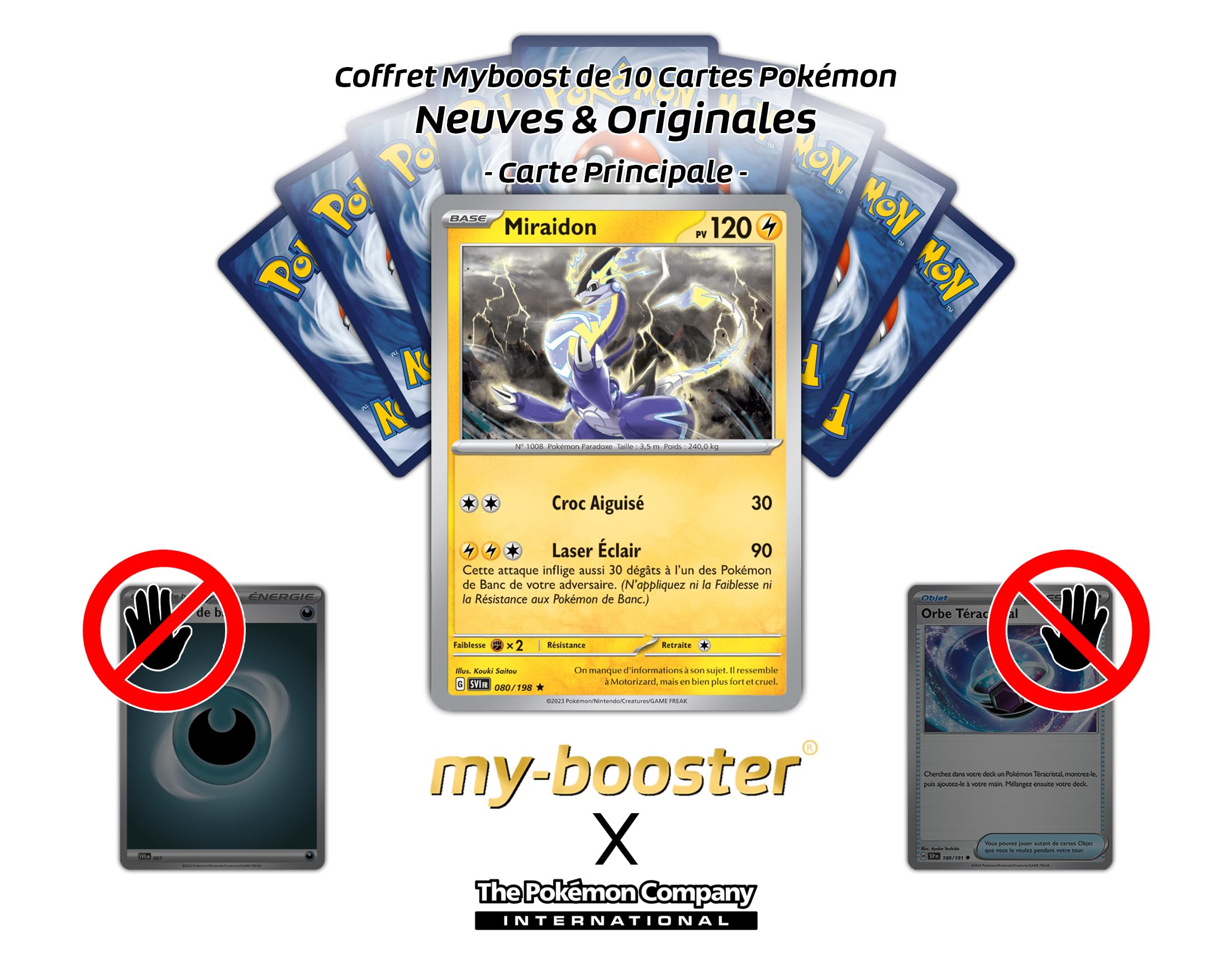 CARTE POKÉMON - Miraidon EX 227/198 Écarlate et Violet - Française FR