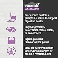 Vista 5 de PureBites Plus Squeezables Cat Treat • Topper 2.50 oz intestino y digestión 5 ingredientes Caja de 15