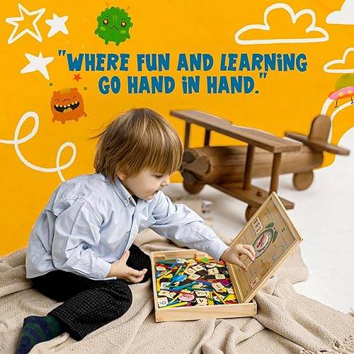 Miniatura 3 de WoodnPlay Rompecabezas de madera para niños a partir de 3 años con números magnéticos de color  Juguetes Montessori para niños mayores de 3 años con