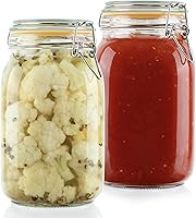 Vista 10 de Galashield Tarros de vidrio con tapas, tarros de almacenamiento de alimentos de 16 onzas con tapas herméticas a prueba de fugas, tarros de cocina