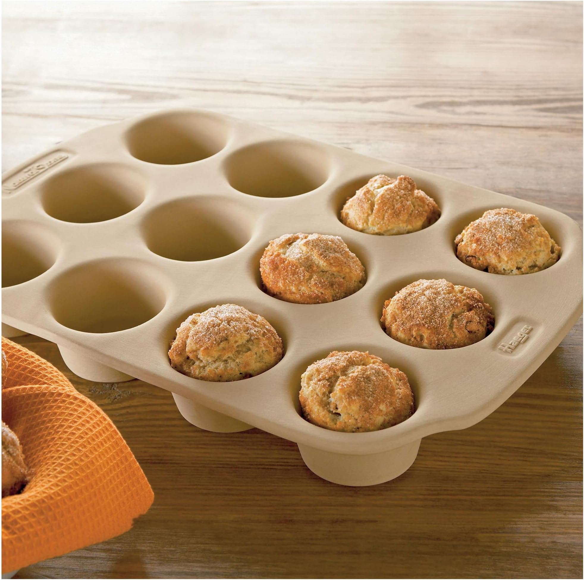 Haeger NaturalStone 12-Cup Muffin Pan