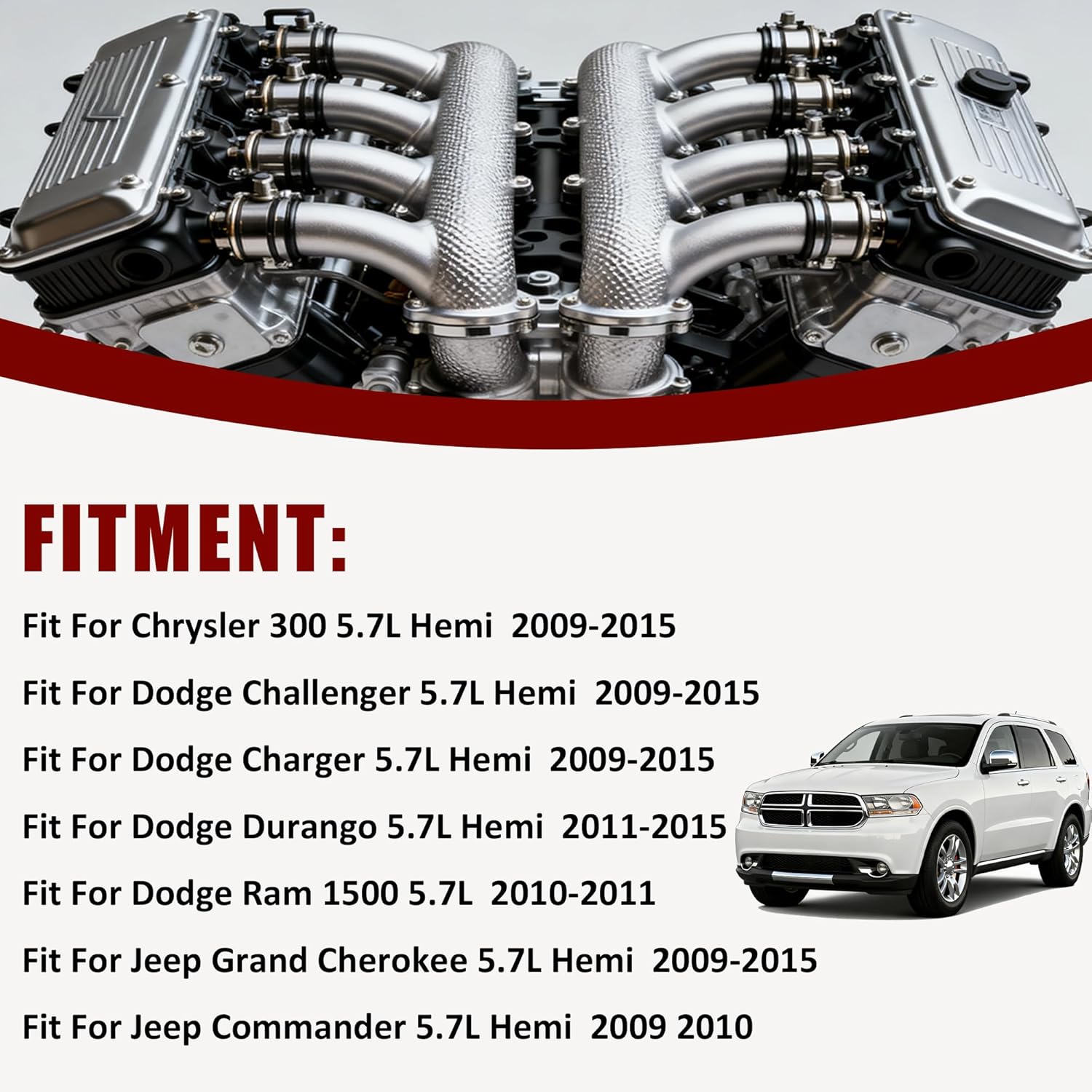 5.7 MDS Camshaft Head Gasket Kit W Oil Pump Water Pump Piston Kit Engine Bearing Fit For Chrysler 300 Dodge Challenger Charger Durango Ram Jeep Grand Cherokee Commander 5.7L V8 2009-2015