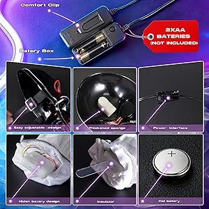 CreatiMachi LED Mask,Halloween Costumes LED Gloves Set,Scary Masks,Glow in Dark Skeleton Cool Halloween Gifts for Adult&Teens