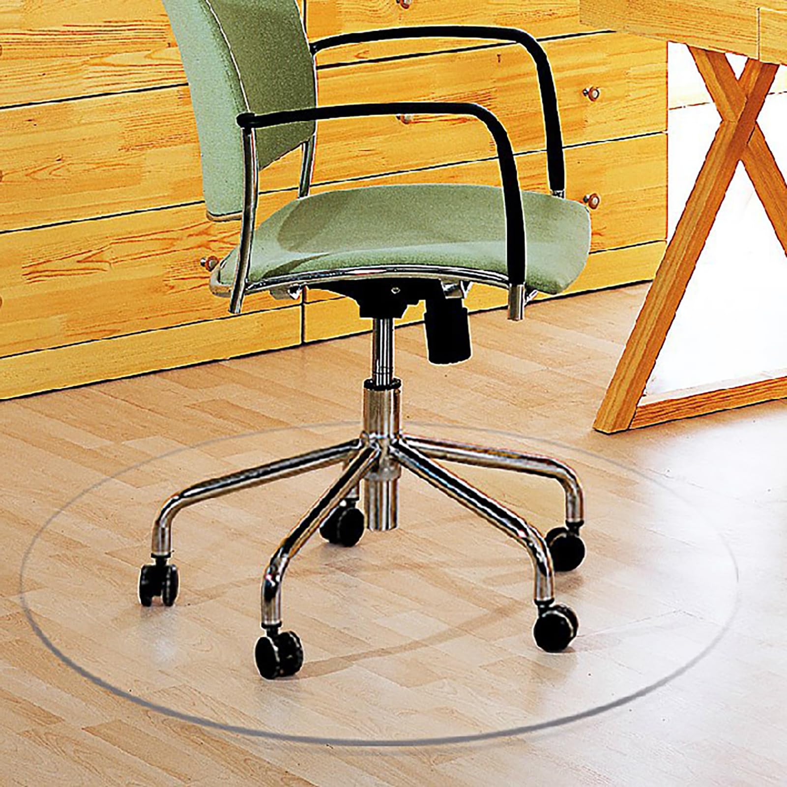 Esteras para sillas de Oficina,Alfombrilla Protectora para Silla de Oficina Tapete Antideslizante para Parquet Protector Suelo para Oficina y hogar (2mm,95cm/37.05in)