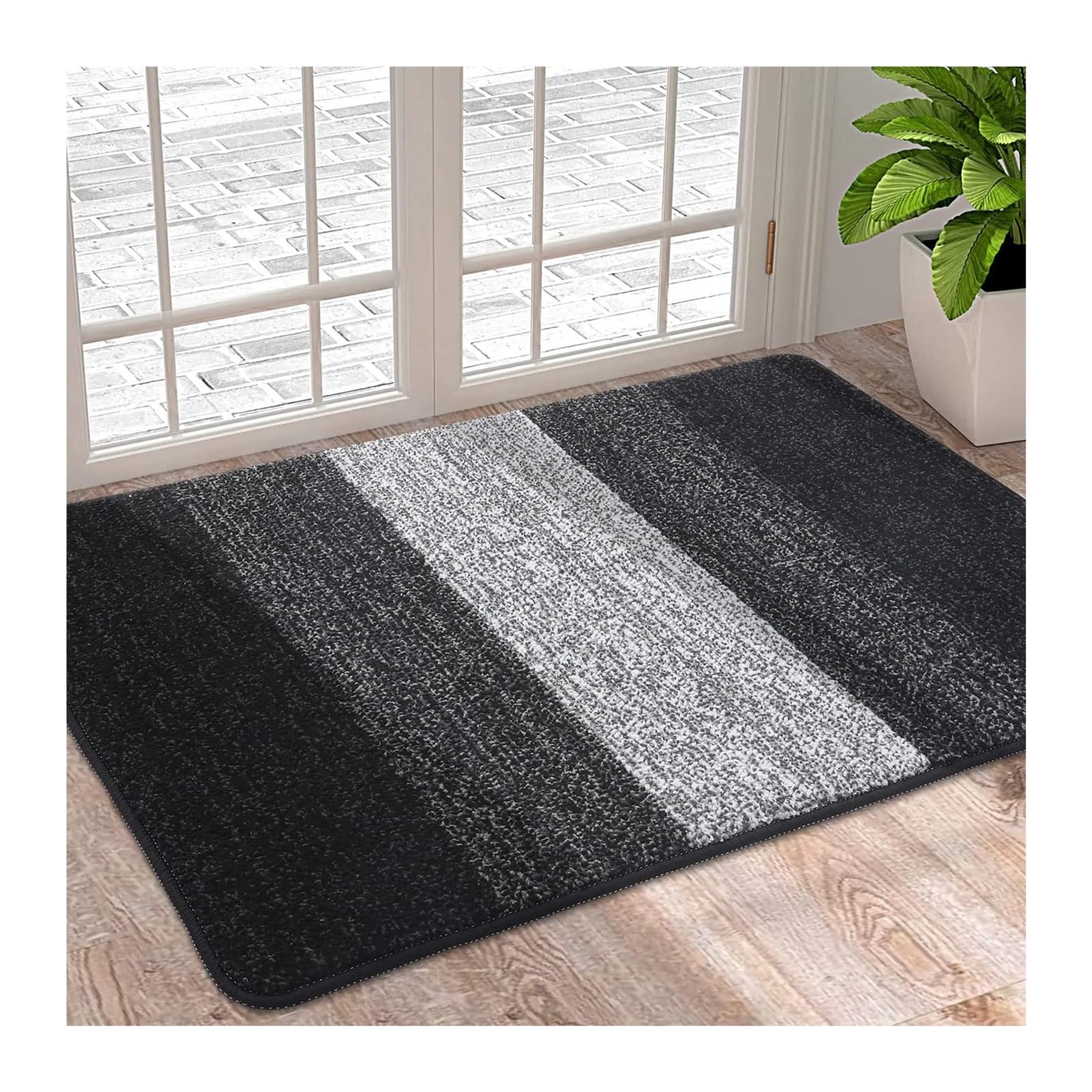 Tapis d'entrée indoor dirt trapper mat absorbant lavable 43x76cm