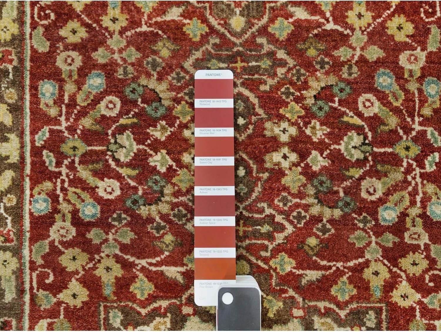 Hand Knotted Oriental Runner Rug, Red and Natural, Haji Jalili Design, Organic Wool, 2'6"x10'1", Antiqued with Dense Weave