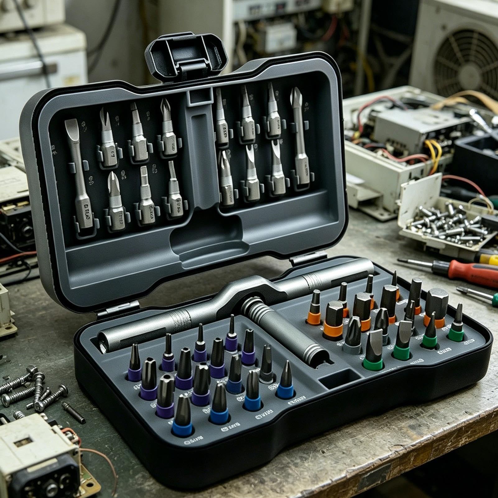 Set Cacciaviti Di Precisione Kit Attrezzi Portatile di Precisione con | Set Di Cacciaviti Per Riparazione Mobili Elettrodomestici Elettronica Casa Elettricista Uomo