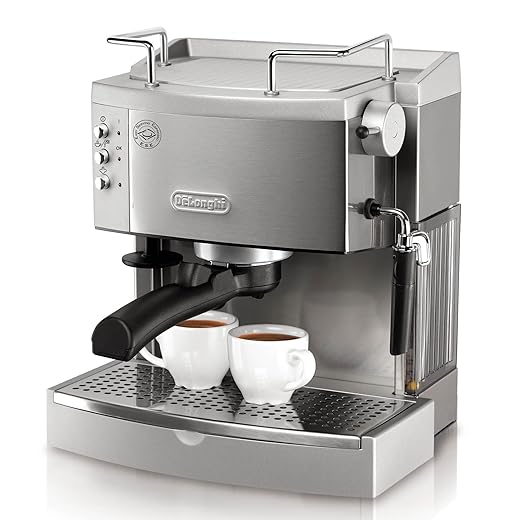 De'Longhi 15 bar Pump Espresso Maker, EC702, Metal