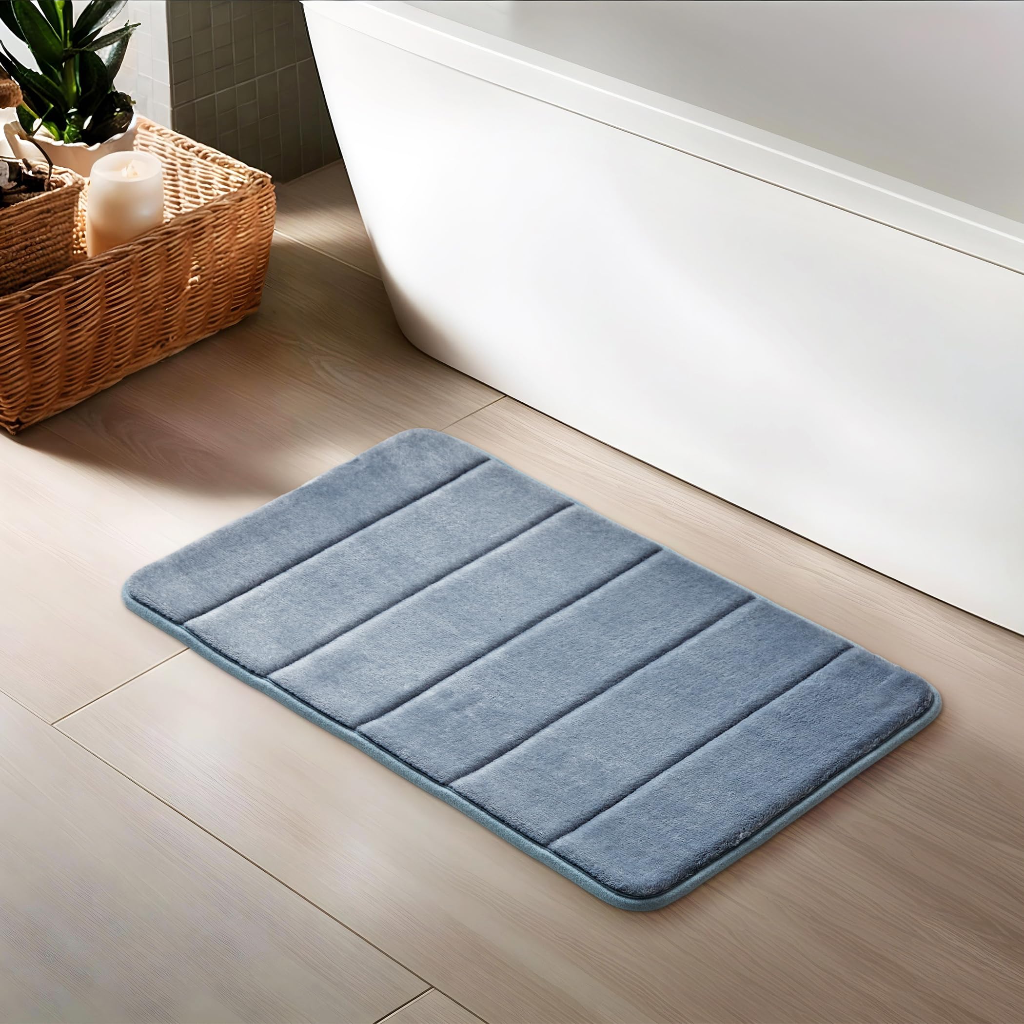 Home Centre Colour Refresh Essence Milano Memory Foam Anti-Slip Bath Mat - 60x40cm-image-33
