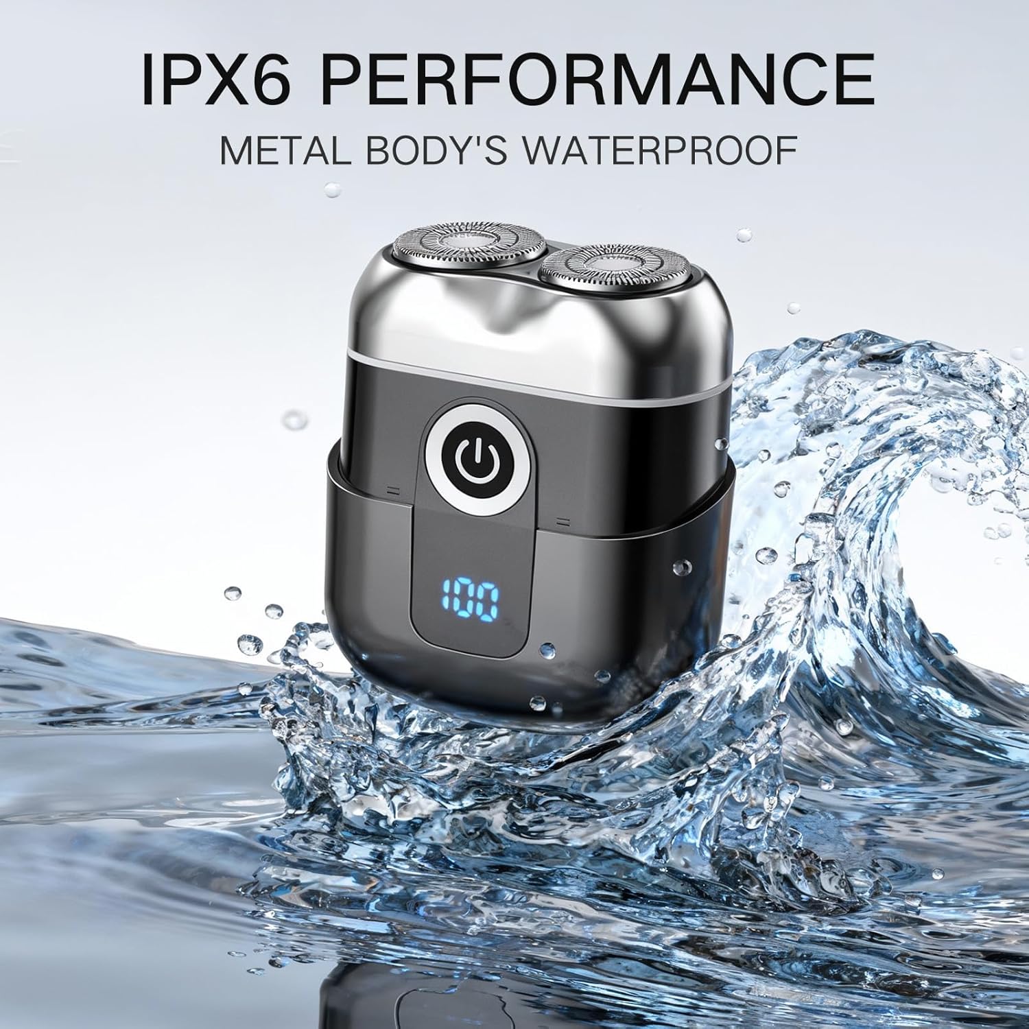 Electric Foil Shavers for Men, Mens Upgraded Electric Razor Mini Shaver, Beard Trimmer for Men with Pop Up Trimmer,USB-C Fast Rechargeable - Lightweight Handheld Design for Travel & Home - Image 5