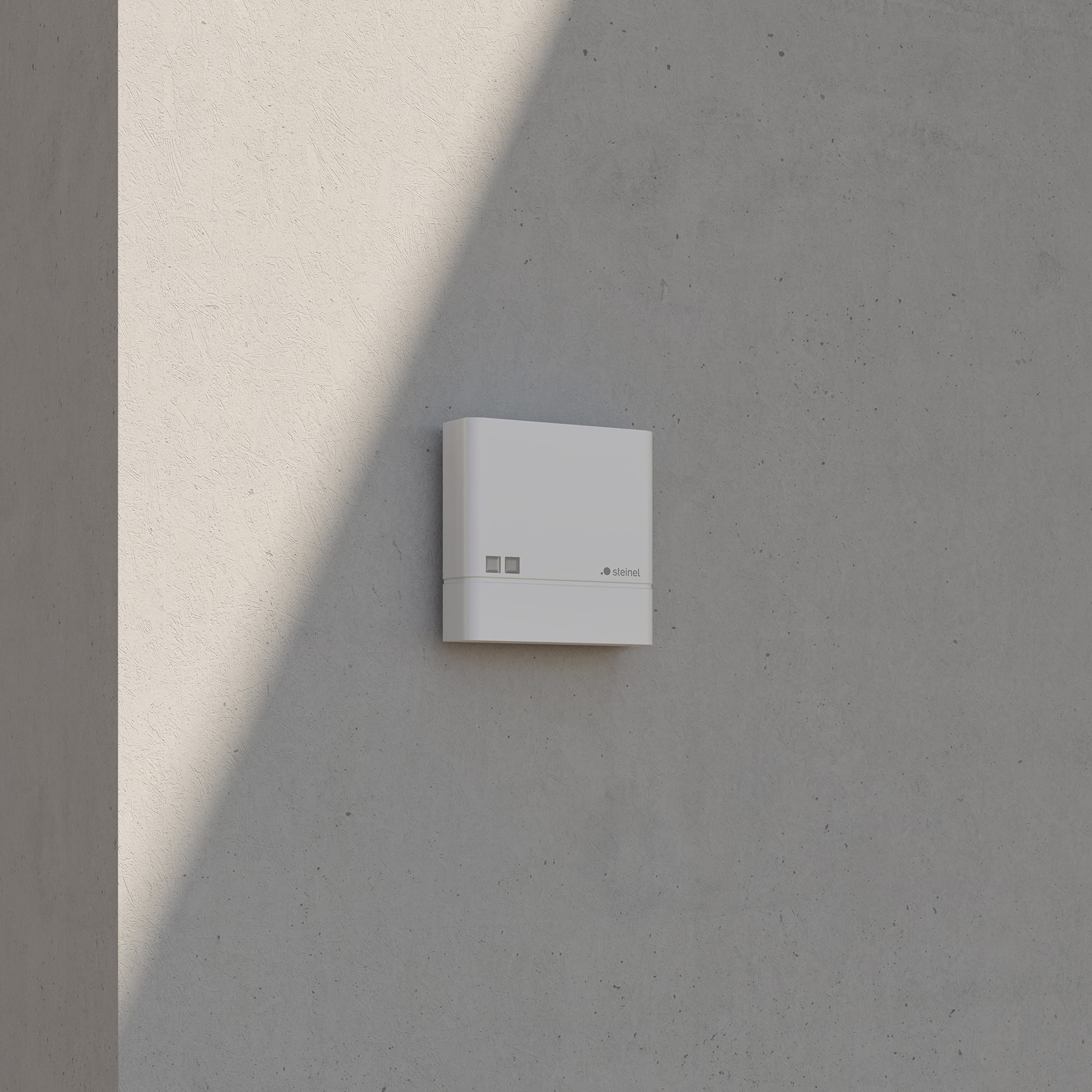 Steinel NightmatIQ Plus Biały czujnik zmierzchowy, inteligentny wyłącznik zmierzchowy, 1000 W, timer, sterowany aplikacją