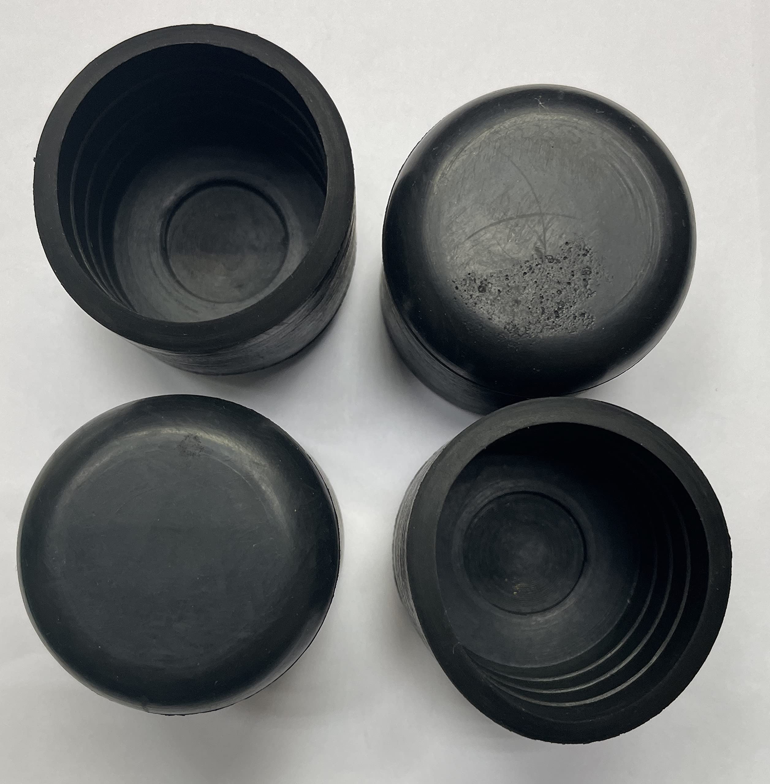dexierp Protection Force for 1-1/2inch 37.5mm (Pack of 4) Round OD Tubing End Chair Leg Stick Ferrule Furniture Feet Rubber Cap Cup Pad Cover Floor