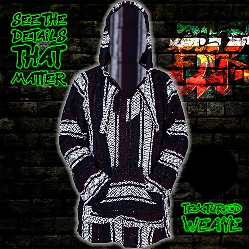 Miniatura 4 de Cuitáxi droga -méxico suéter - chaqueta baja - poncho baja - poncho mexicano - sudadera bohemia - sudadera con capucha mexicana -