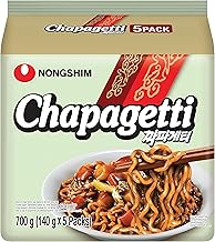 Nong Shim Instantnudeln Chapaghetti – Traditionelles koreanisches Nudelgericht - schnelle Zubereitung – 1er Multipack - 5 x 140g