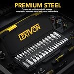 LEXIVON Master TORX Bit Socket Set, Premium S2 Alloy Steel | Complete 34-Piece, Solid Star & Tamper Proof T6 ~ T70 | Enhanced Storage Case (LX-149)
