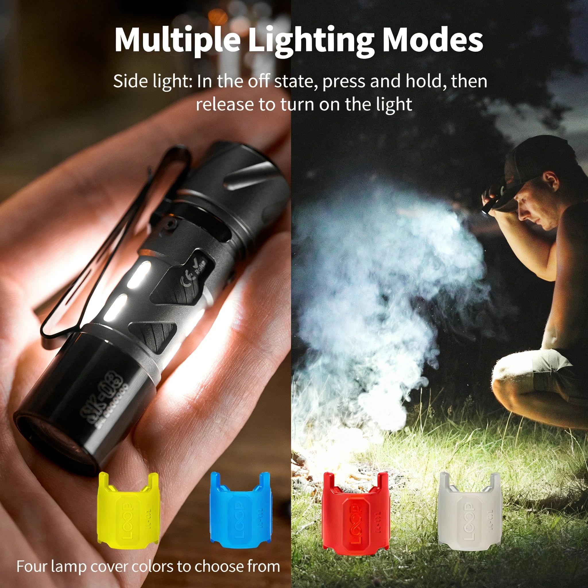 Amazon.co.jp: LOOP GEAR SK03 LED充電式懐中電灯 単3形充電式EDC懐中