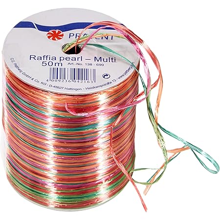 Nastro Rafia Biodegradabile Verde - 50 Metri Per Regali, Decorazioni E Craft (Rayon) - Foto 5