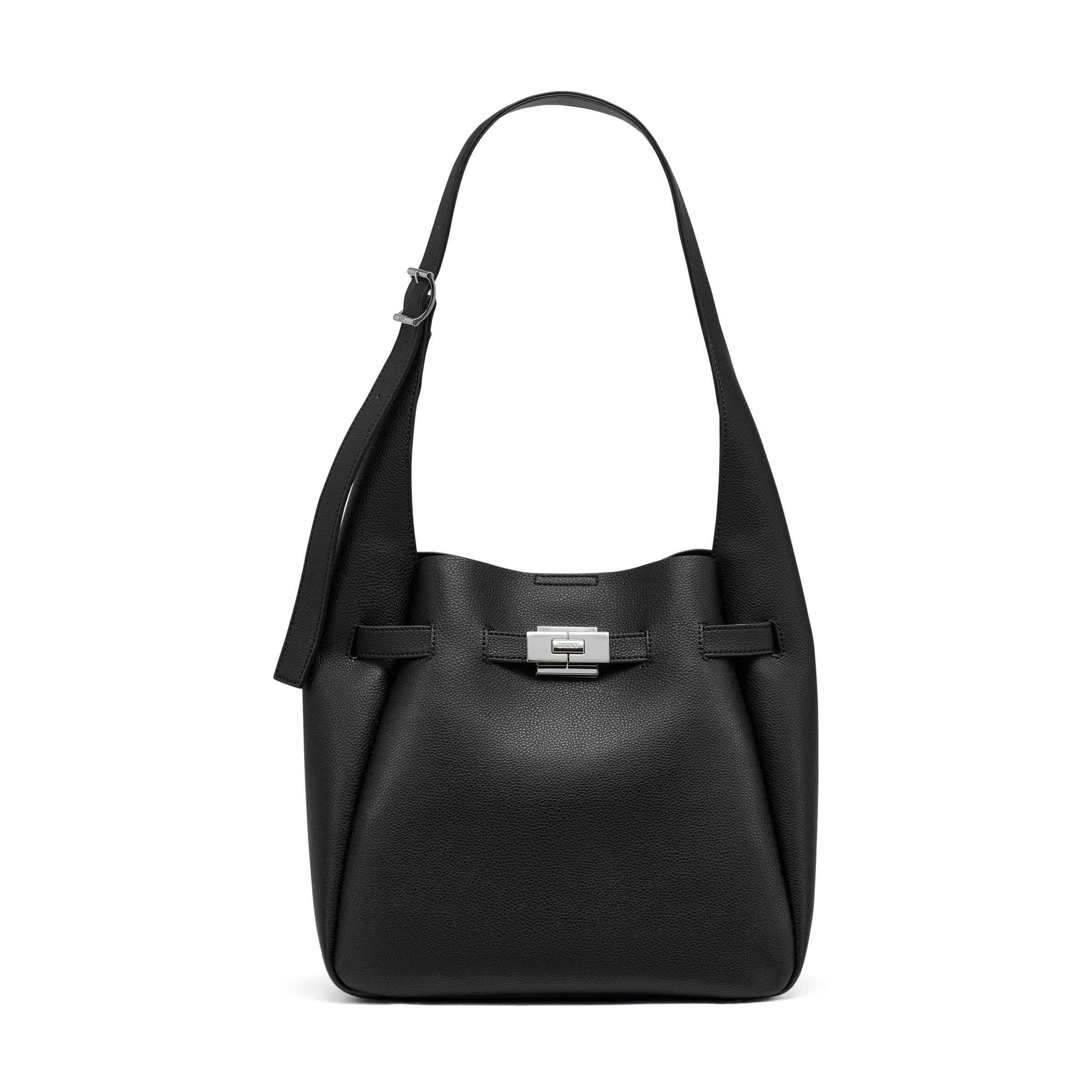 

                                                    DKNY Women's Hobo Bag, Black/Silver, One Size