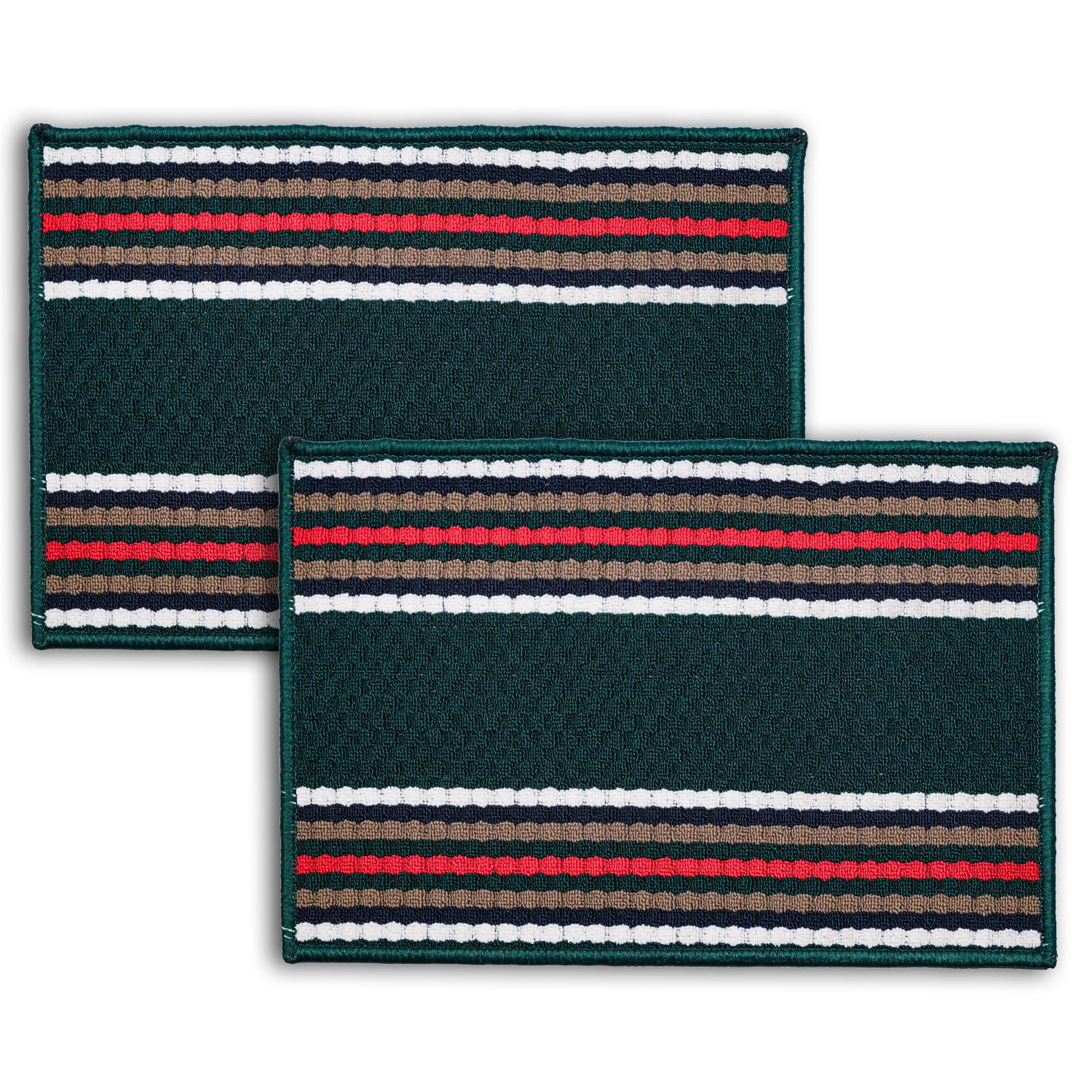 Status Contract Polypropylene Anti Skid Doormtas for Living Area | Doormatfor Floor with Anti Slip Backing- 38 X 58 CM, Multi, Set of 2