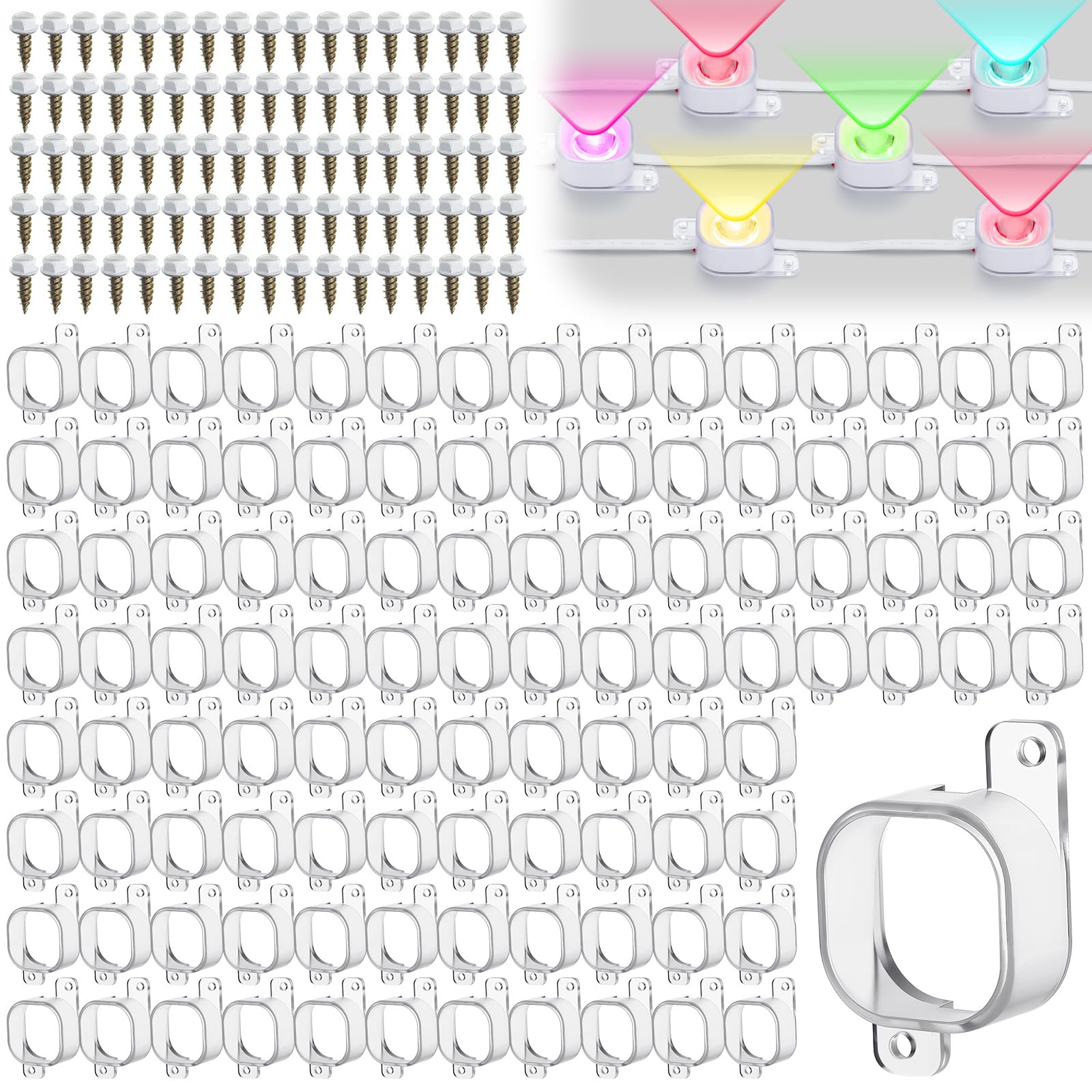 Beeveer 240 Set Light Clips Compatible with Govee H706 H806 Pro Lights