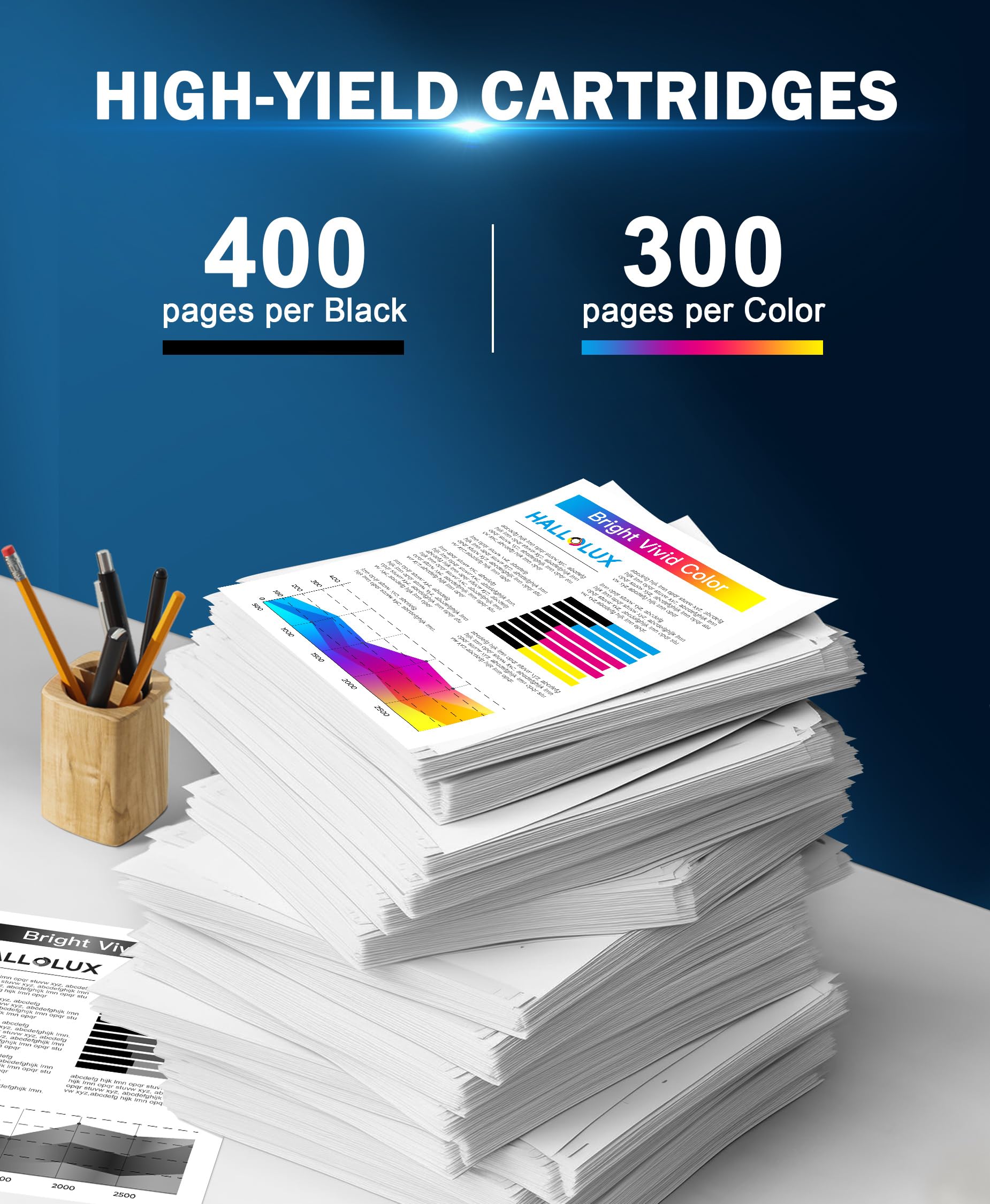 HALLOLUX PG-575 XL CL-576XL Sostituzione per Cartucce Canon 575 576 XL per PIXMA TS3550i TS3551i TS3750i TR4755i TR4750i TR4751i TS4756i TS3751i (Nero e Colore, 2-Pack)