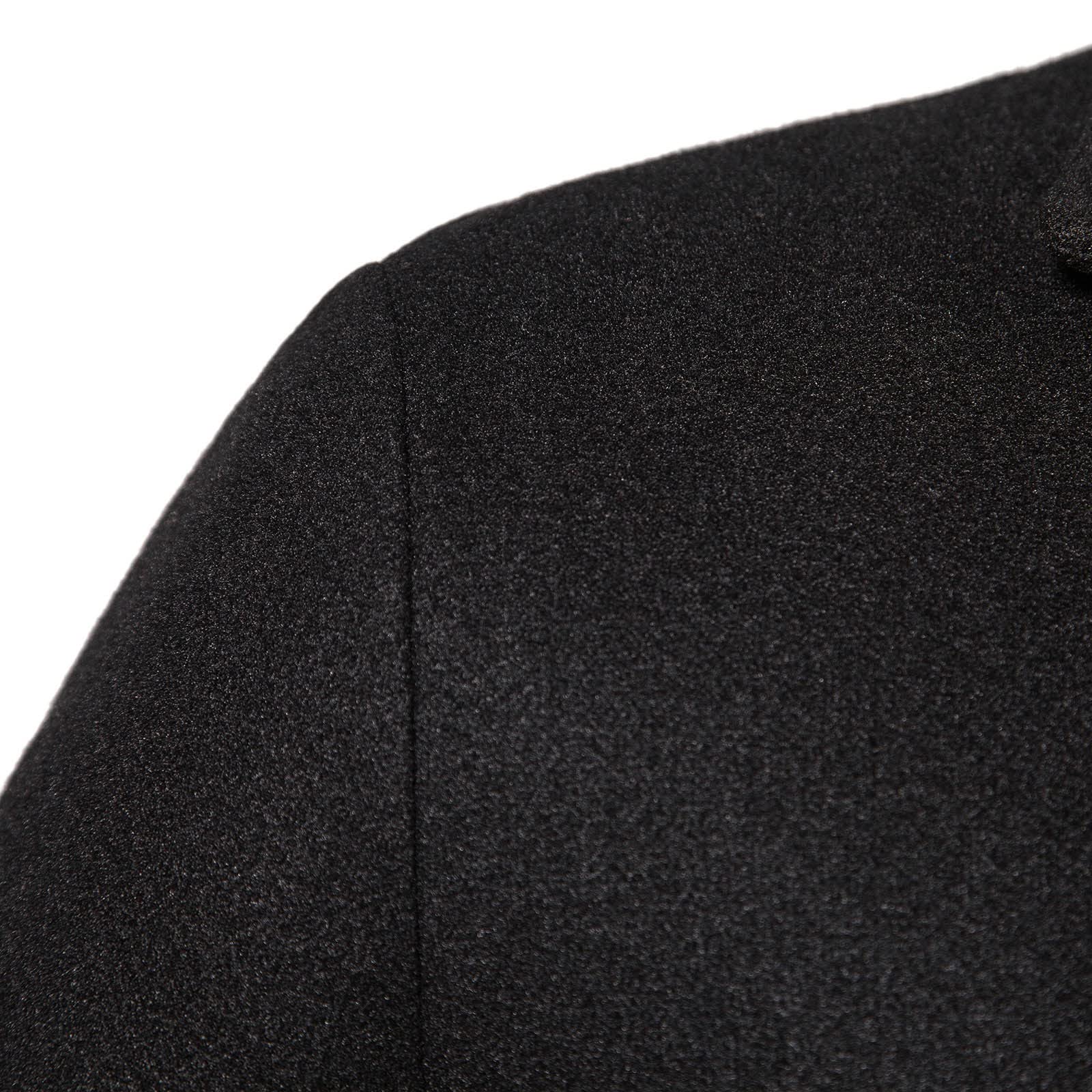 Gabardina de lana para hombre, ajuste delgado, chaqueta larga de negocios, abrigo largo casual con un solo botón, abrigo de trabajo, abrigo de moda, ocio, cortavientos, ajuste regular, abrigo de