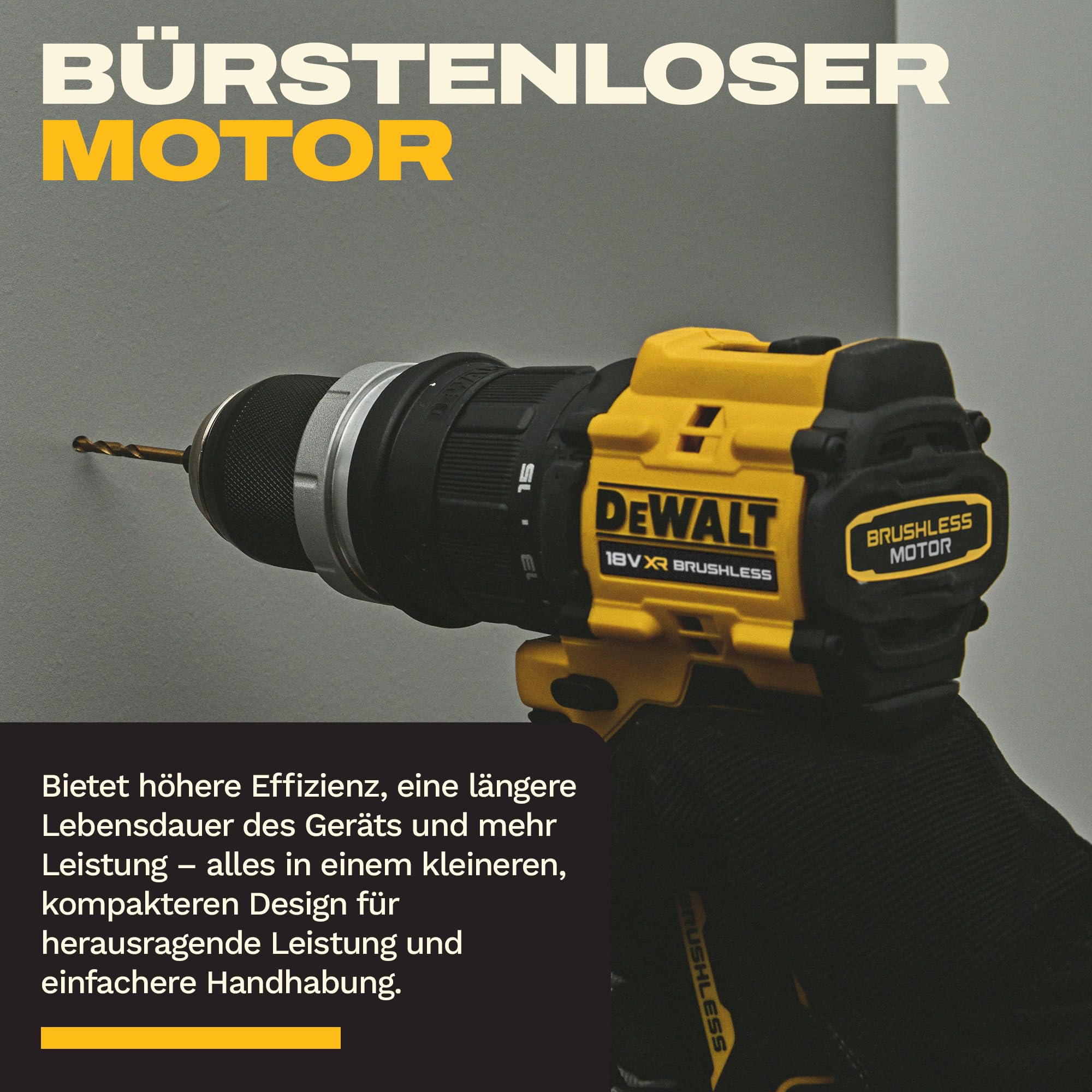 DEWALT 18V XR Akku-Mehrkopf-Bohrschrauber, bürstenlos, mit 4 austauschbaren Köpfen, inkl. Aufbewahrungstasche & 10-tlg. 57mm PH/PZ FLEXTORQ Schraubendreher-Set, nur Gerät (ohne Akku), DCD803KN-XJ -...
