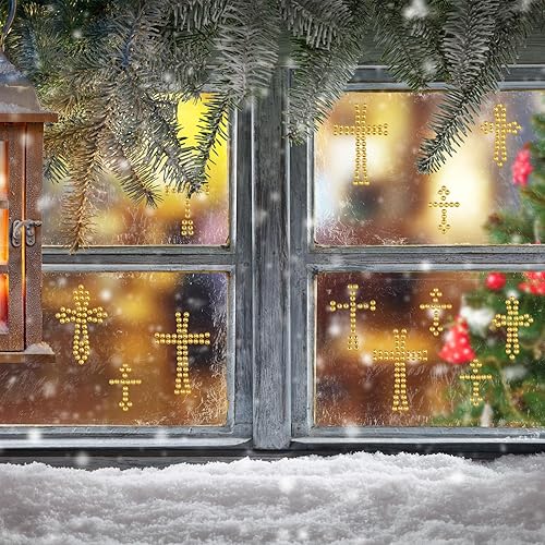 Vista 55 de Epakh 84 calcomanías de estrella de diamantes de imitación, calcomanías de estrella de cristal autoadhesivas con purpurina plateada, para paquete