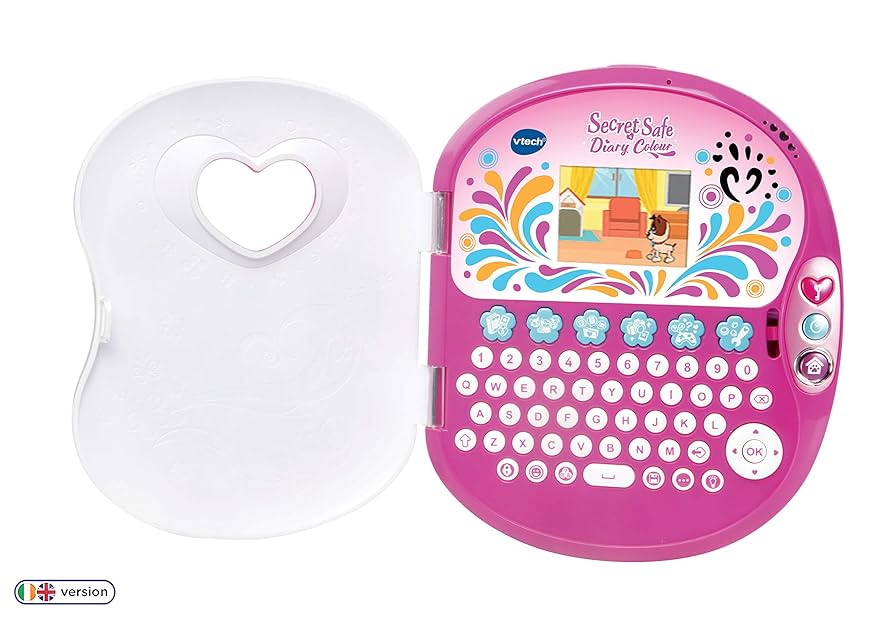 VTech Secret Safe Magic Notebook, Interactive Kids Journal, Secret Diary With Password Protection, Toy Notebook With UV Light, Ages 6, 7, 8, 9+ Year Olds, English Version