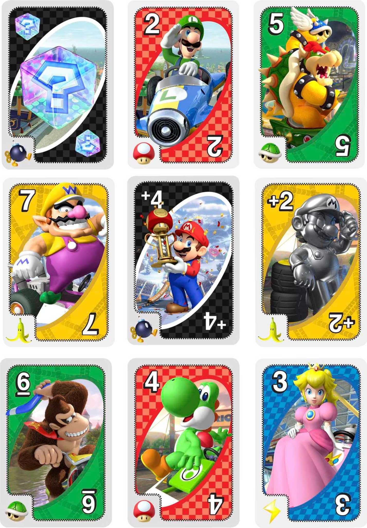 Mattel Games UNO Mario Kart Card Game, Ages 7+, Players 2-10 — Amazon image 4