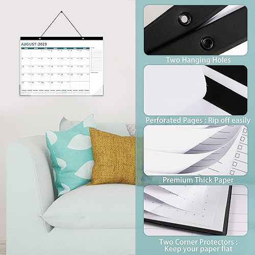 Miniatura 2 de Calendario de escritorio 2023-2024  Calendario de 16 meses 2024, 12 x 17 pulgadas, septiembre 2023 a diciembre 2024, calendario de escritorio