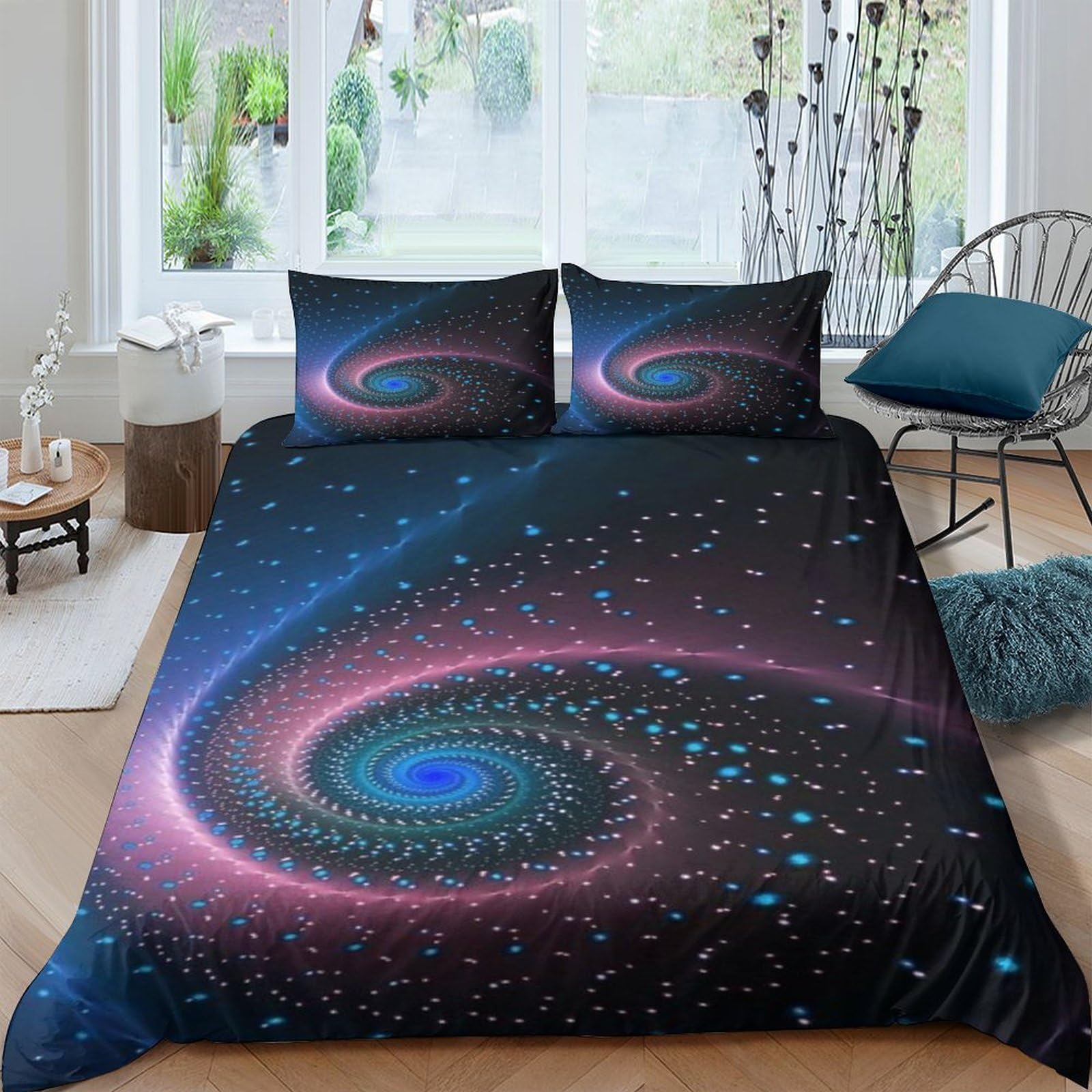Voie lactée housse de couette 220x240 cm parure de lit haut de gamme avec impression 3D