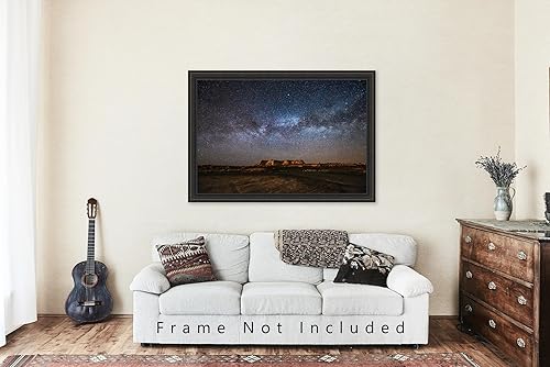 Miniatura 5 de Night Sky Photography Print (Not Framed) Picture of Milky Way Above Mesa in Arizona Desert Space Wall Art Southwestern Decor (11" x 14")