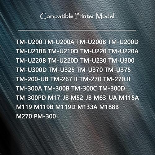 Miniatura 2 de TG Imaging ERC-30/34/38 - Cartucho de cinta ERC-30 ERC30BR ERC30 compatible con negro y rojo para caja registradora DPN2700 TMU370 TMU375 ERC38