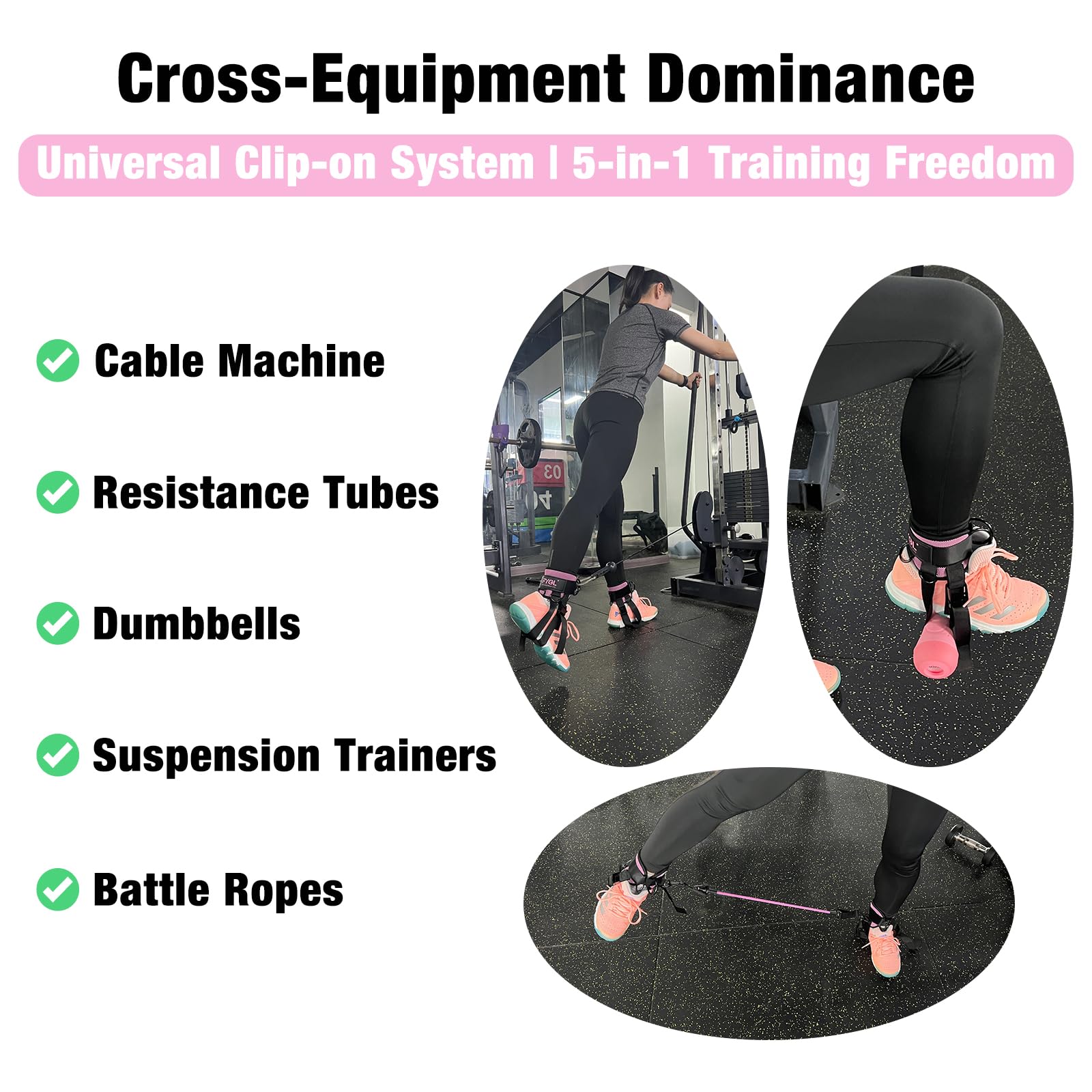 トレーニングに♩FYGLケーブルマシン用　アンクルストラップ Amazon.co.jp: FYGLケーブルマシン用足首ストラップ＆レジスタンス